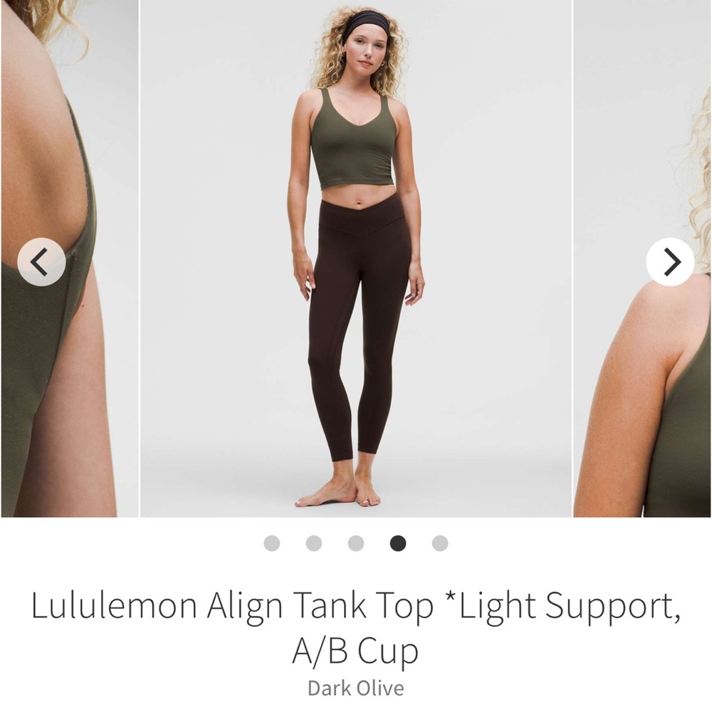 NWT Lululemon Align Tank sz 6 Dark Olive